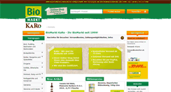 Desktop Screenshot of biomarkt-karo.de